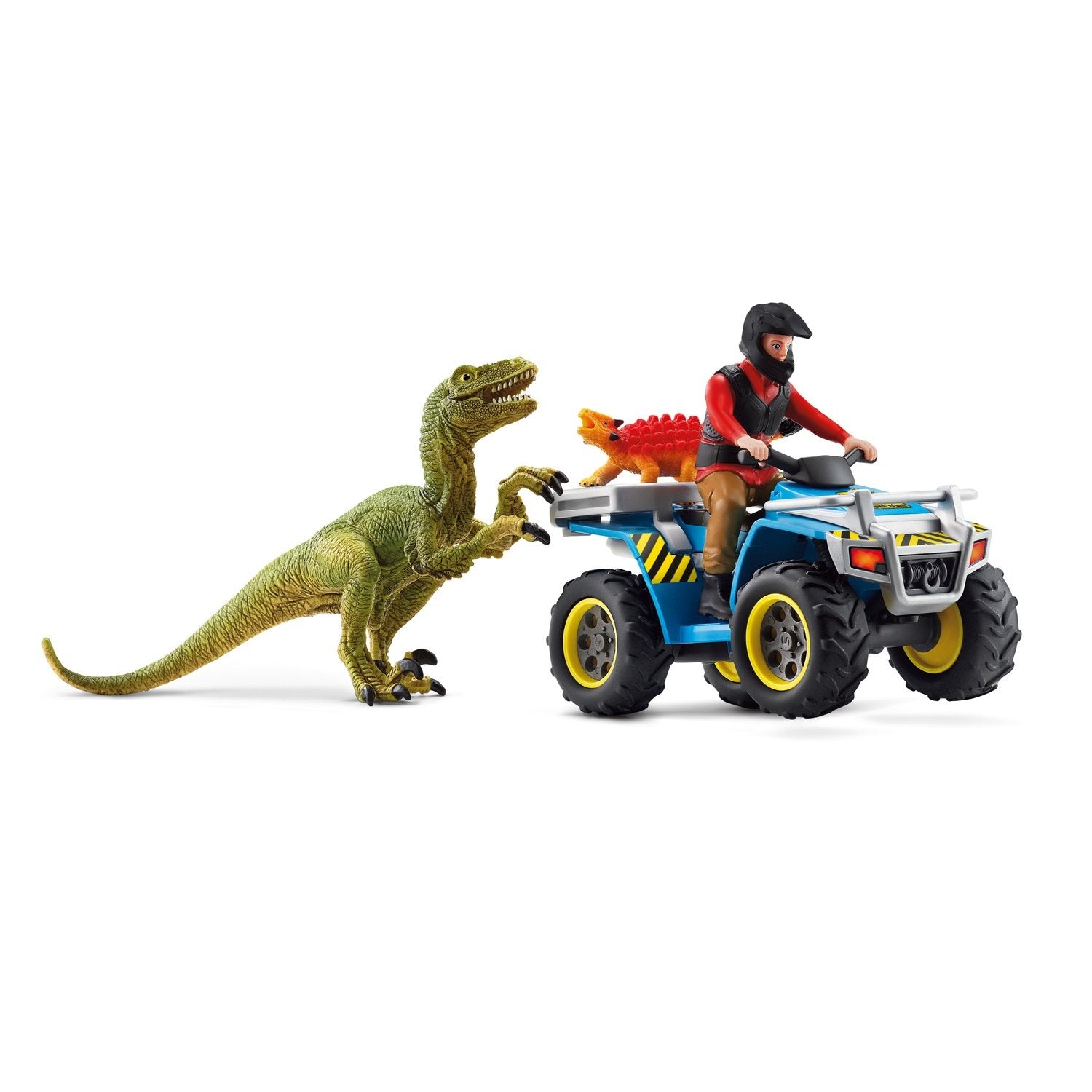 Schleich Dinosaurs Quad Escape From Velociraptor