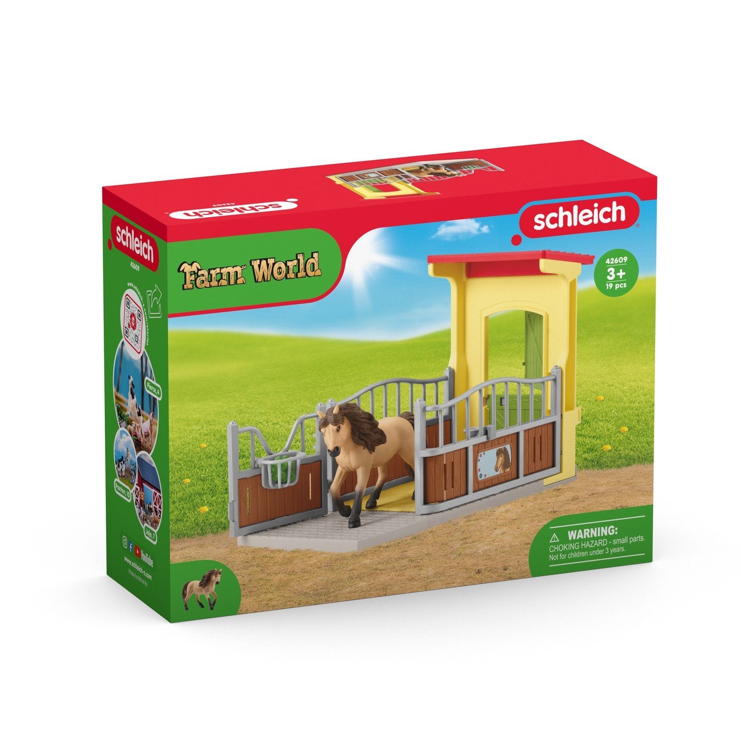 Schleich Farm World Lekesett Ponniboks Med Islandsk Ponnihingst