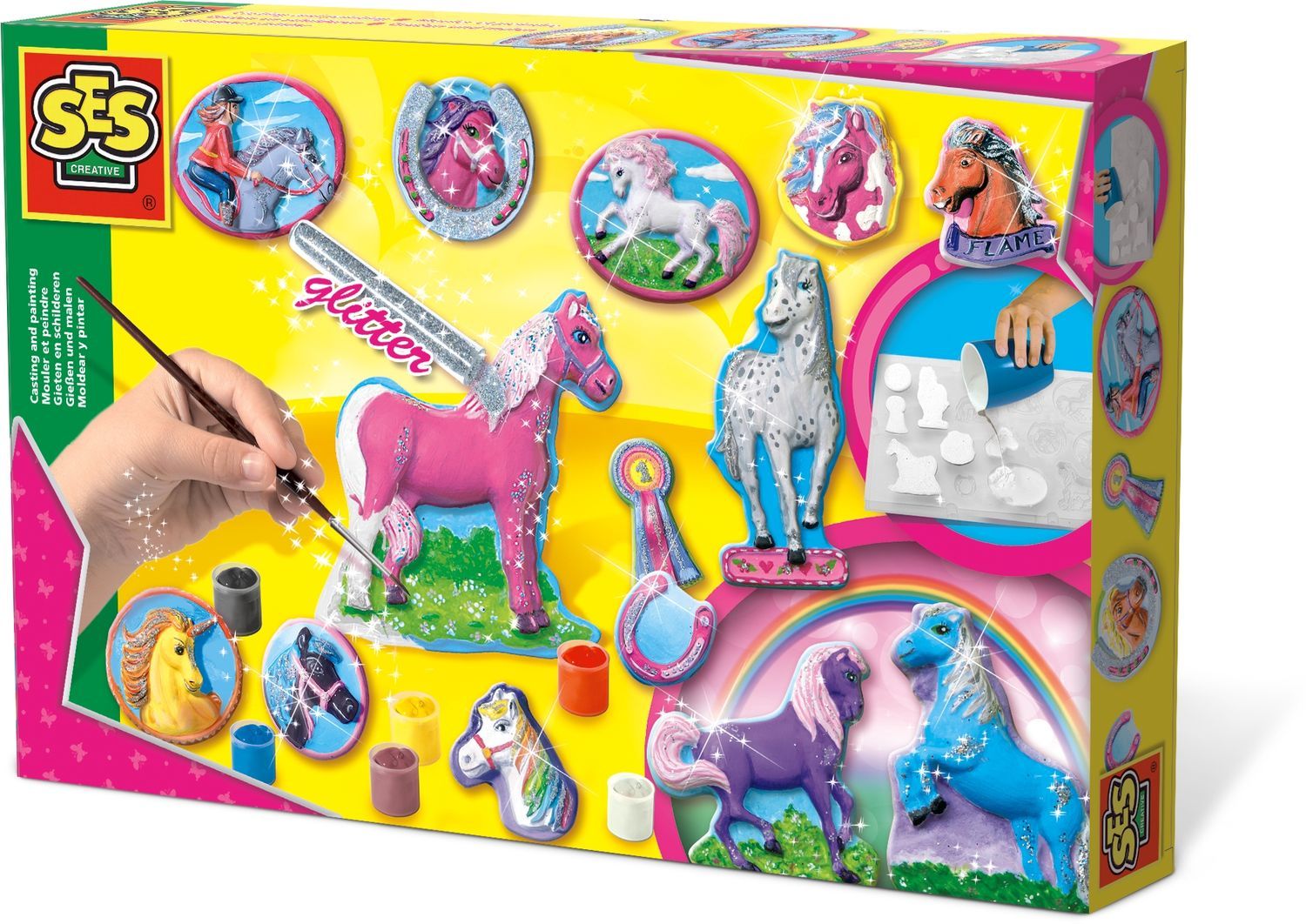 Ses Rolle- og malesett "Fantasy Horses"