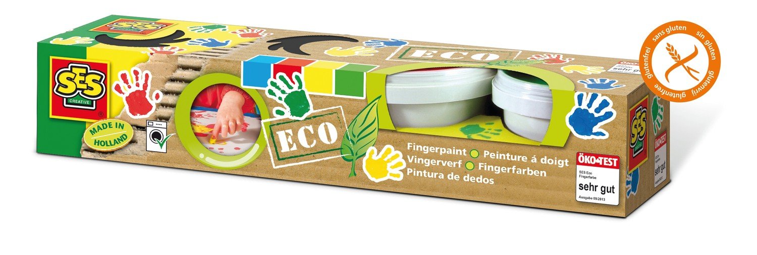 Ses Eco Finger Paint 4 farver