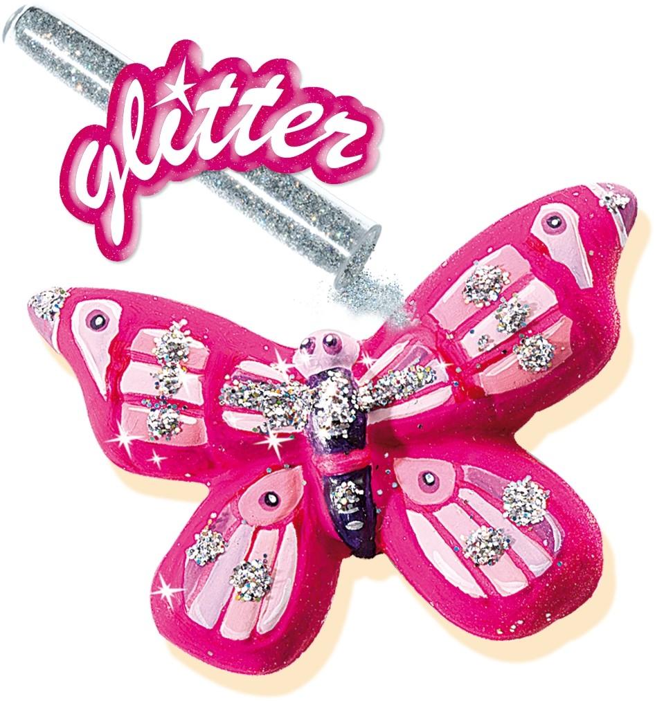 Sett casting og maling av "Butterfly And Glitter"