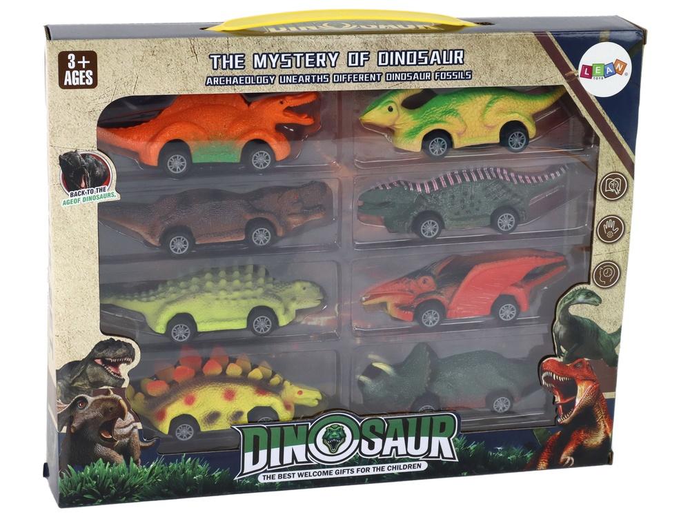 Set med 8 dinosauriebilar - Spark Imagination!