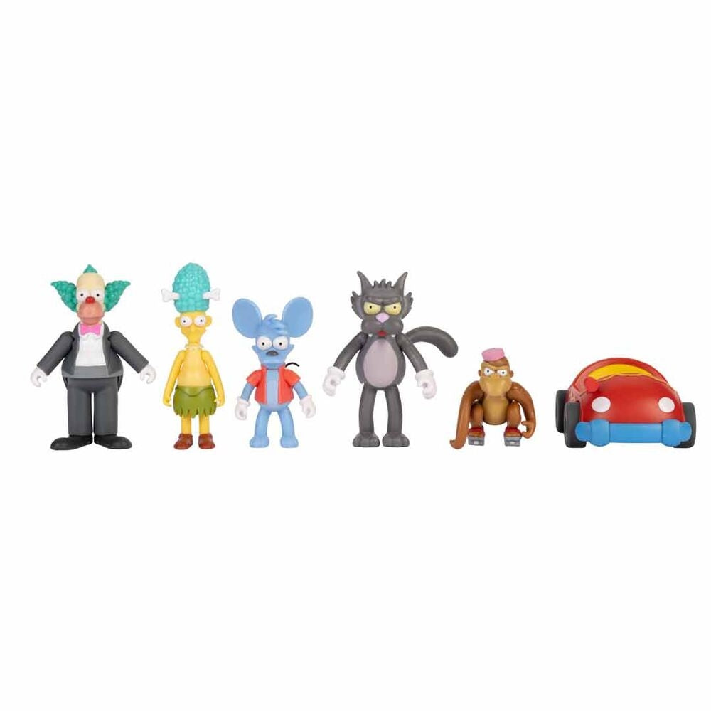 Simpsons 7 cm figurer Paket med 6 samlarleksaker