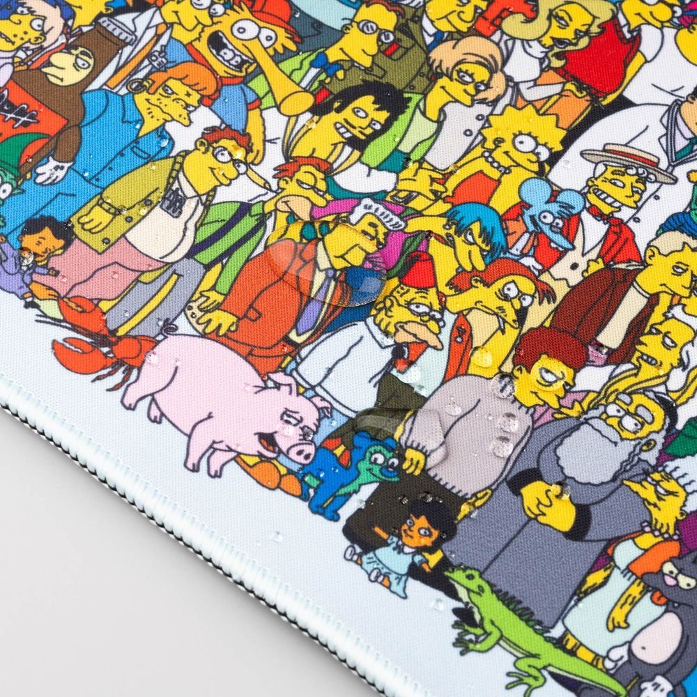 Simpsons spelbordsmatta, stor storlek, slitstarkt material
