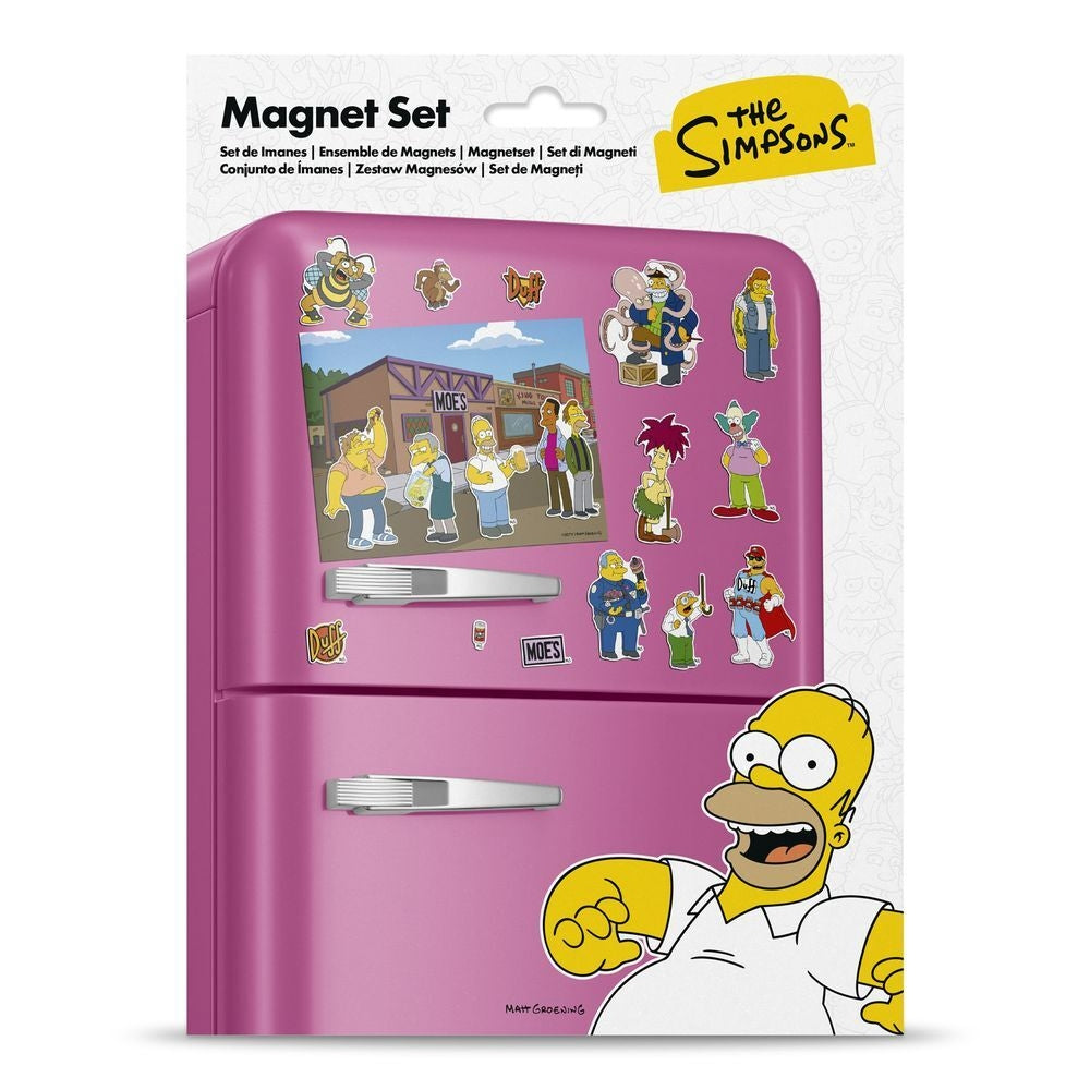 Simpsons stansade magnetset - Moe's Tavern Design