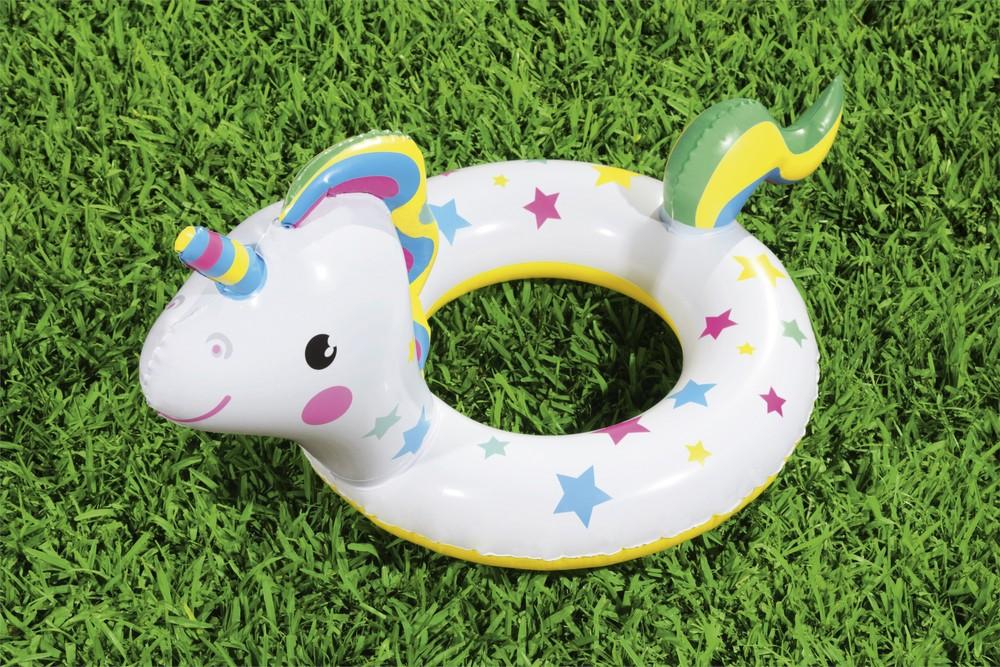 Simring Unicorn 79x58cm för barn 3-6, slitstark PVC