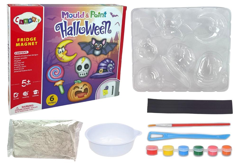 Lag skumle DIY Halloween-magneter med gipssett