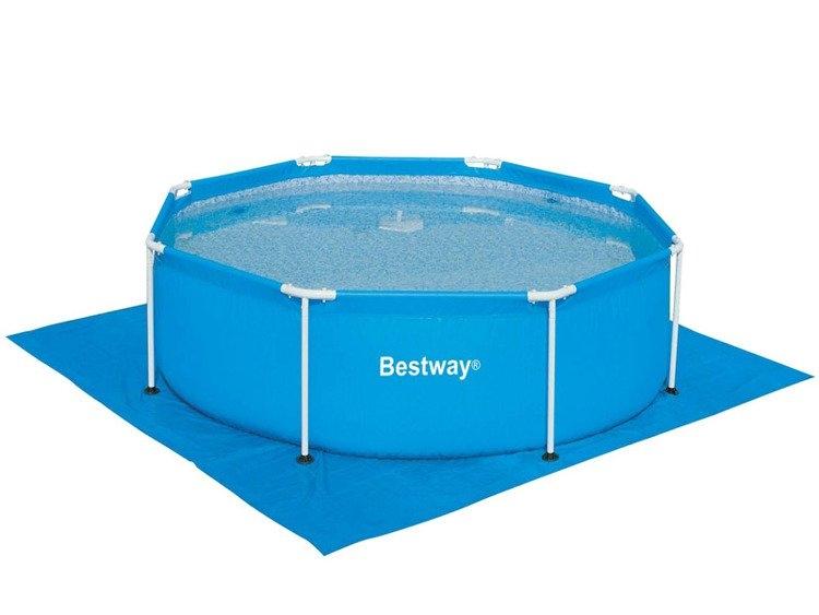 Slitesterk 335x335 cm Beskyttelsesmatte for bassenger - Multifunksjonell PVC