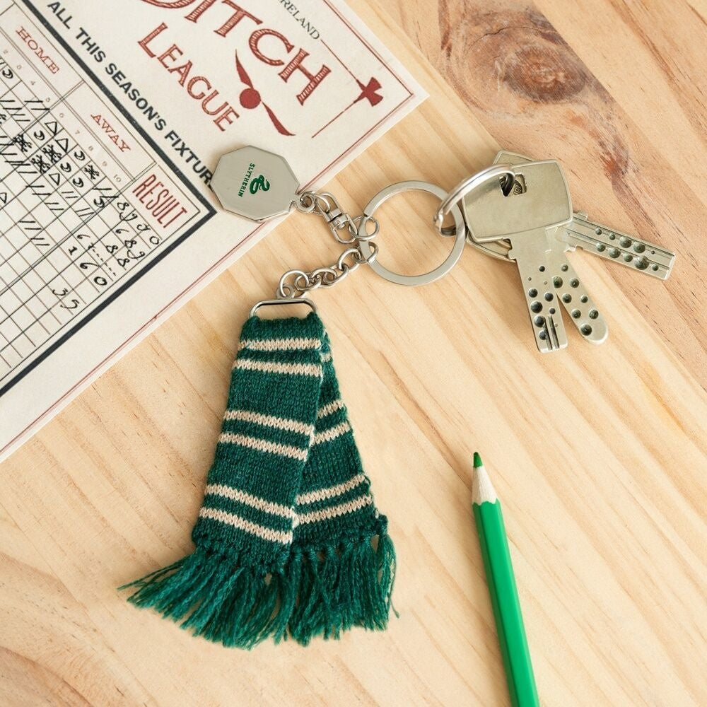 Slytherin Scarf Nyckelring för Harry Potter Fans