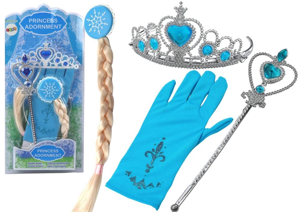 Snow Queen Princess Set: Tryllestav, hanske, krone og mer!