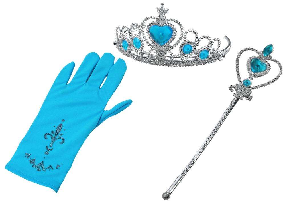 Snow Queen Princess Set: Tryllestav, hanske, krone og mer!