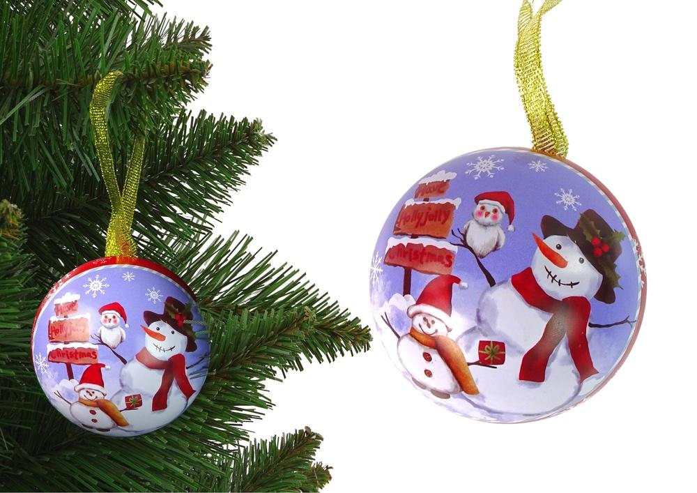 Snowman Bauble Ornament med skjult gaverom