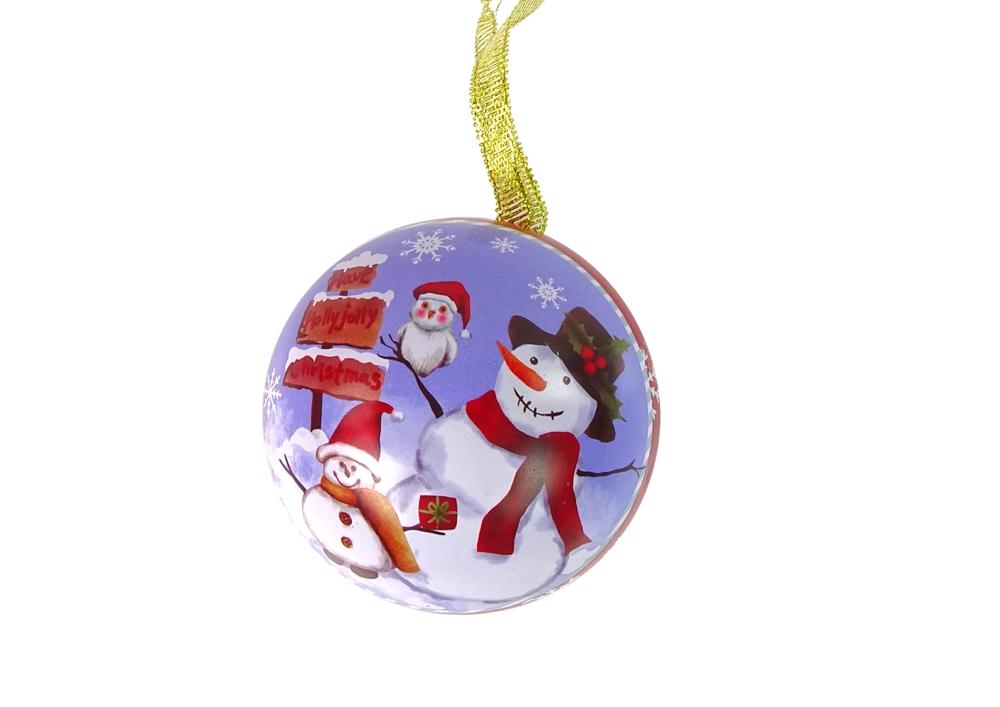 Snowman Bauble Ornament med skjult gaverom