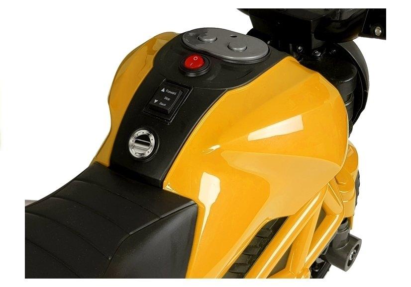 Solid gul batteri motorcykel GTM1188 med LED lys