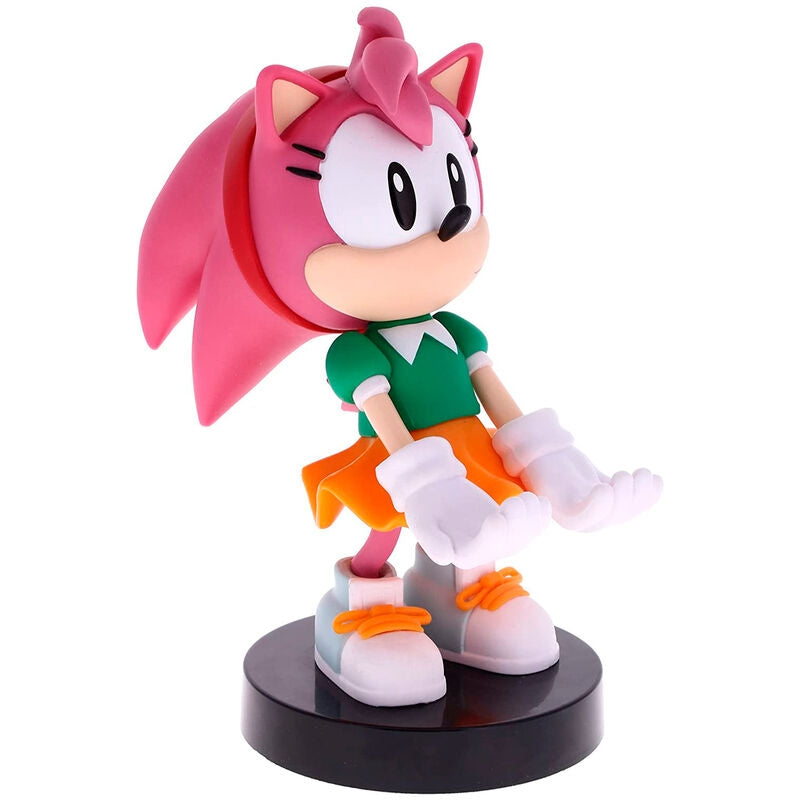 Sonic Amy Rose figurklämfäste, 20 cm skärmstativ