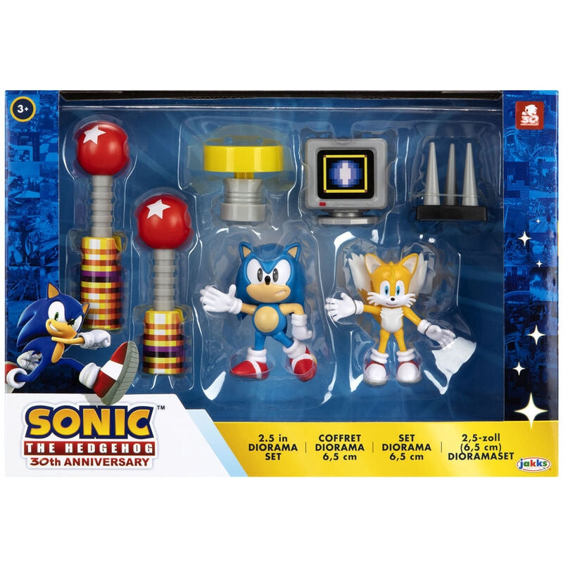 Sonic Diorama Set med samlarfigurer och tillbehör