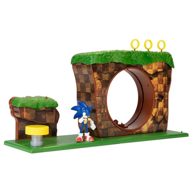 Sonic Green Hill Zone lekset med figurer och tillbehör