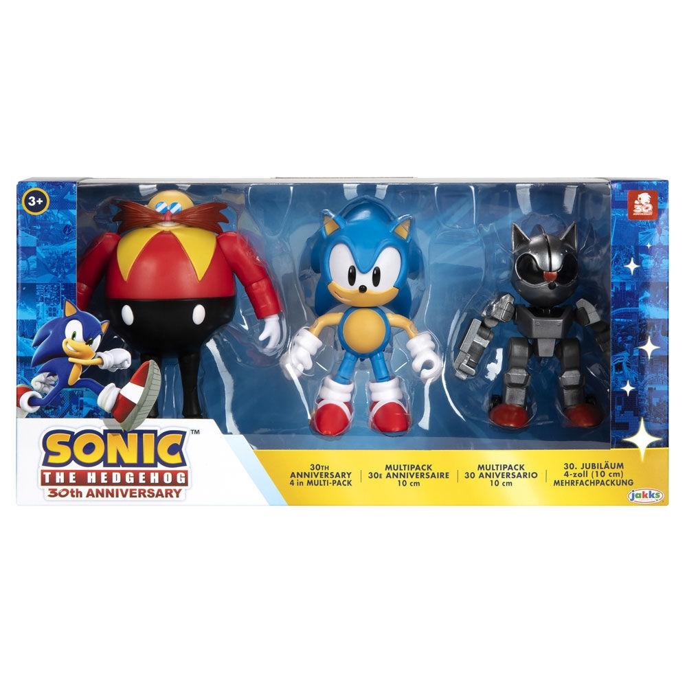 Sonic The Hedgehog 30-årsjubileum pack 3 figurer 10cm