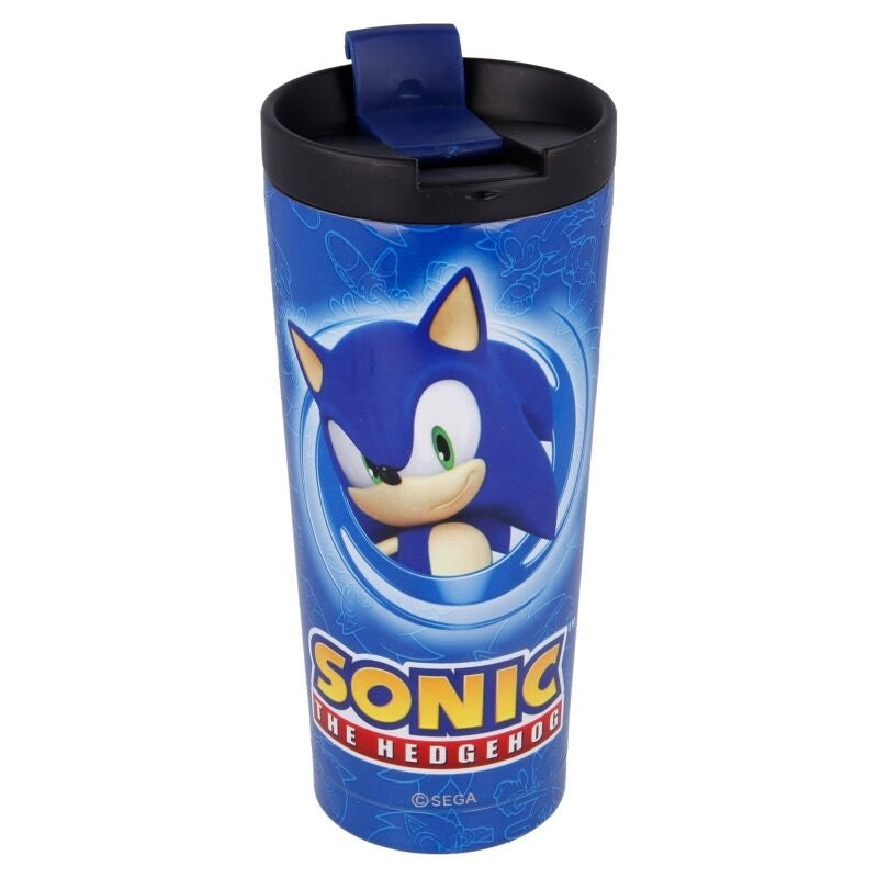 Sonic The Hedgehog 425ml rostfritt stål kaffetumlare
