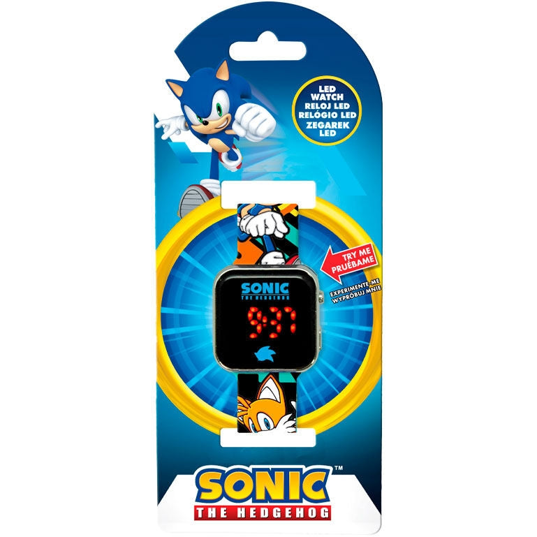Sonic the Hedgehog LED-klocka med justerbar rem