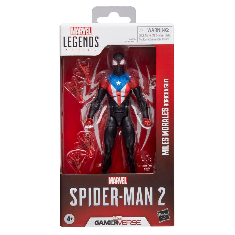 Spider-Man 2 Miles Morales Boricua kostymfigur, 15 cm