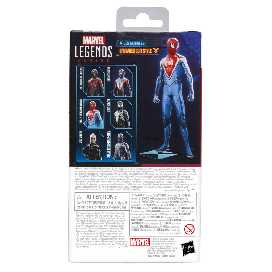 Spider-Man 2 Miles Morales uppgraderad kostymfigur, 15 cm