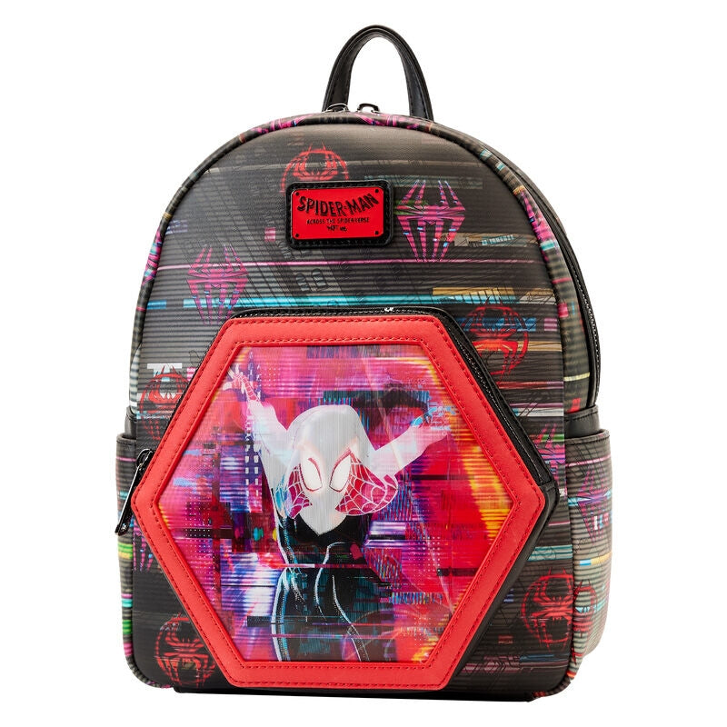 Spiderman Lenticular Ryggsäck 27cm - Tvärs över Spider-Verse Design