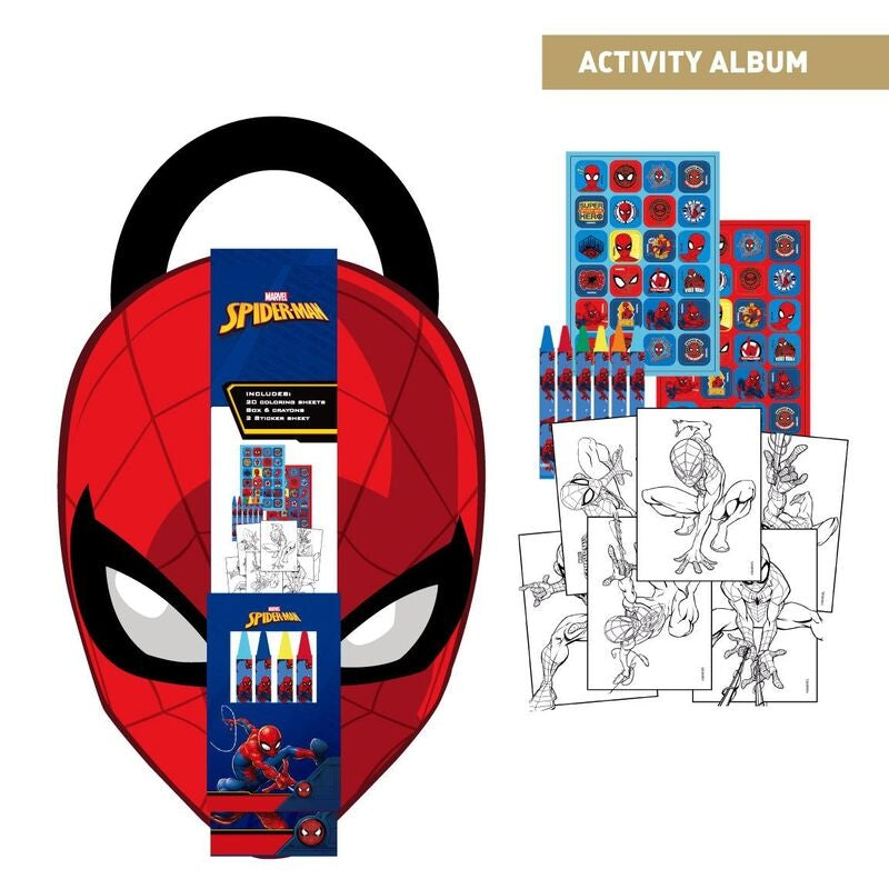 Spiderman aktivitetsset med färgläggning, klistermärken och pussel