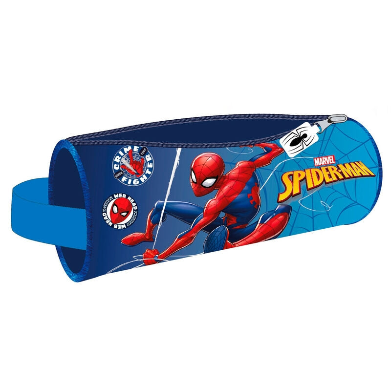 Spiderman pennfodral med dragkedja, slitstarkt material, barndesign