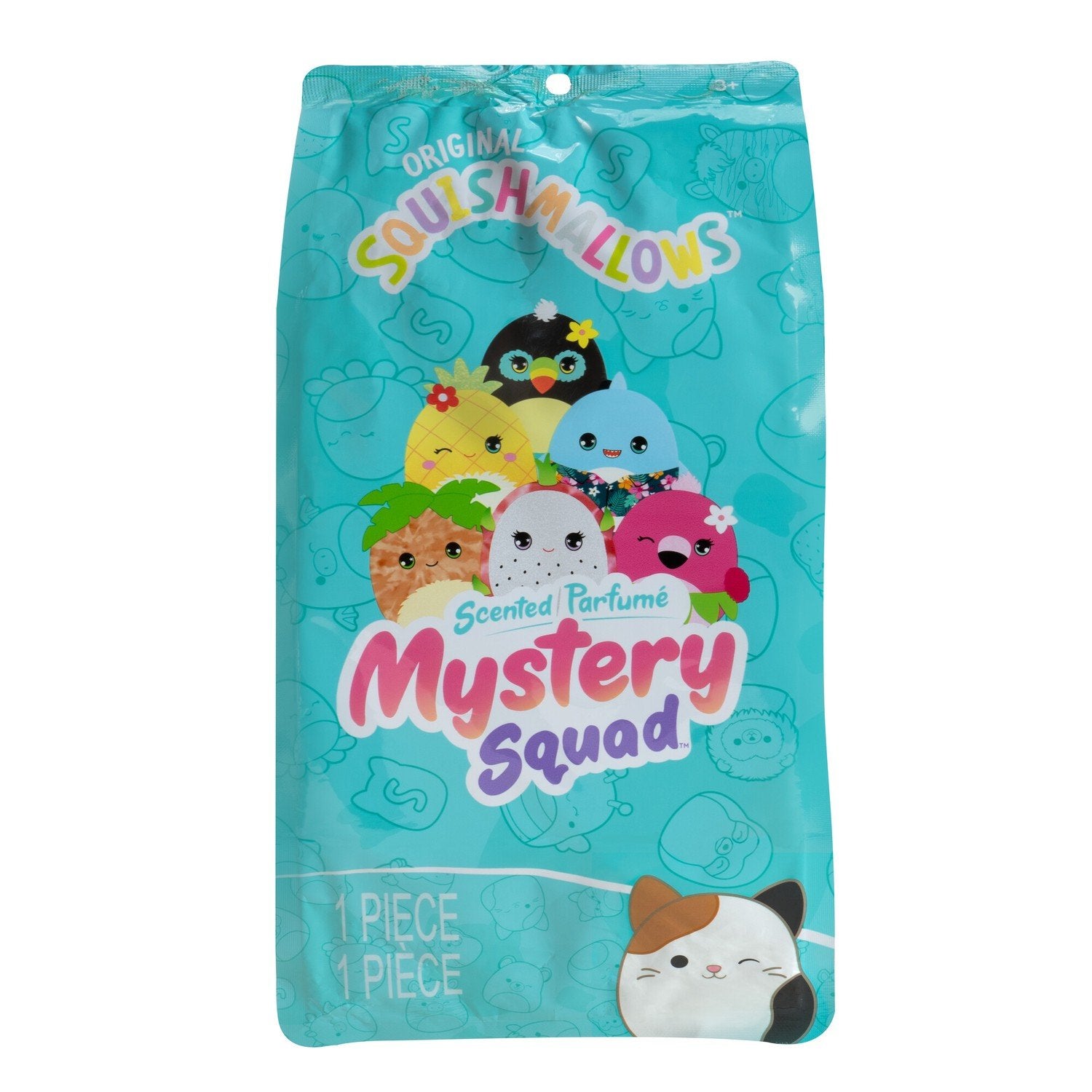 Squishmallows Mystery Squad W15 doftande plyschleksak, 12 cm