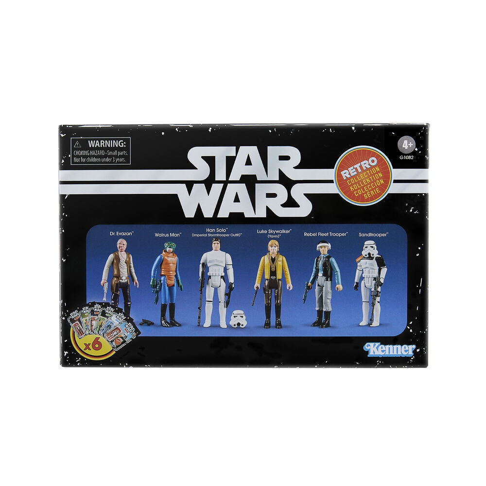 Star Wars Actionfigurer Set om 6, 9,5 cm lång