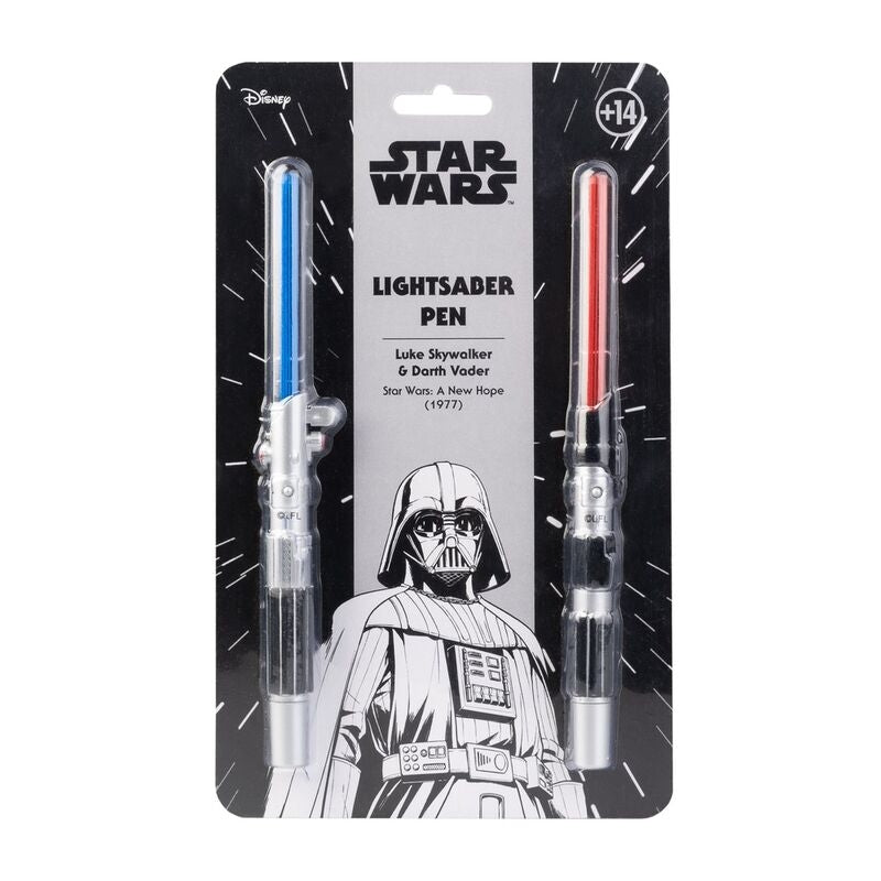 Star Wars Lightsaber Pen Set med ljus, 2-pack