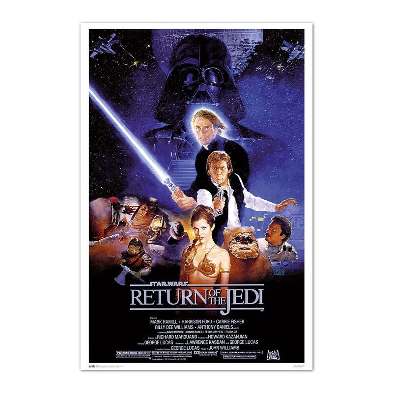 Star Wars Return of the Jedi-filmaffisch, 24x36 tum