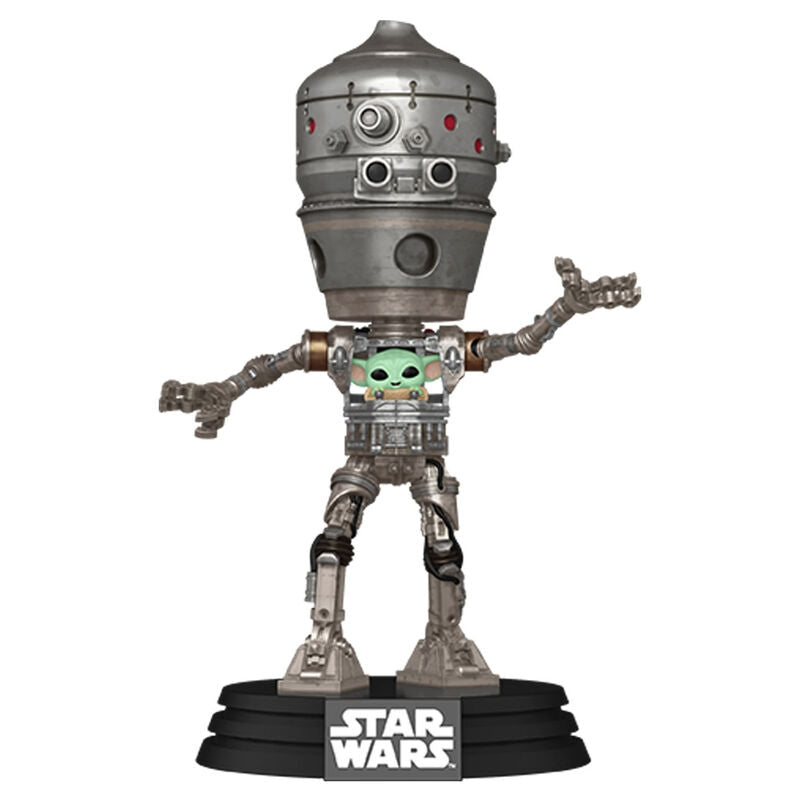 Star Wars The Mandalorian IG-12 figur med Grogu, 6-tum