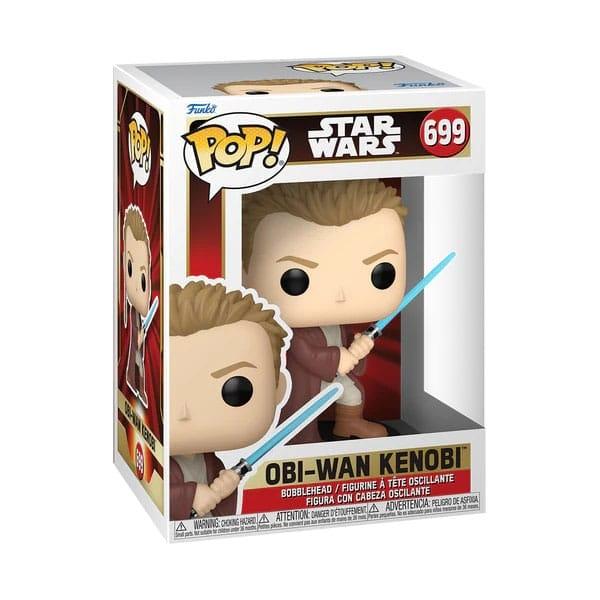 Star Wars The Phantom Menace Anniversary POP! Vinylfigur Obi-Wan(Ung) 9 cm