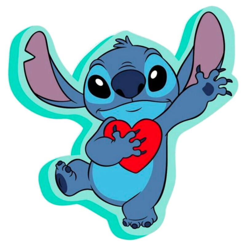 Stitch 3D-kudde för heminredning, mjuk och bekväm