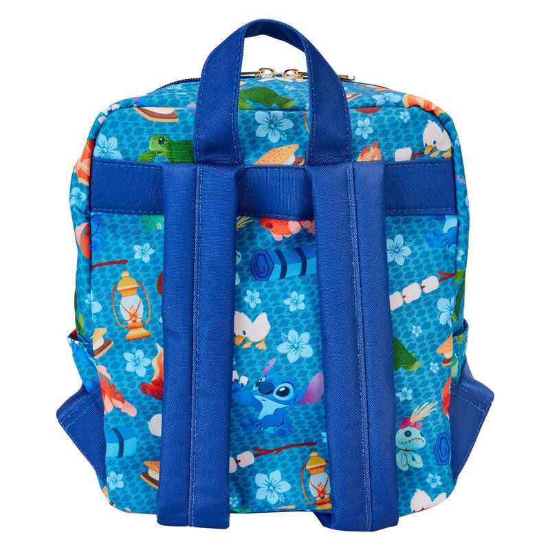 Stitch Camping Cuties Plyschleksak, 24 cm Storlek