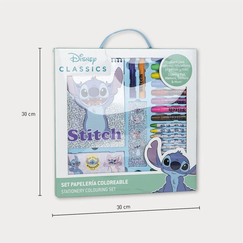 Stitch Coloring Brevpapper Set för barn, 10-delad samling