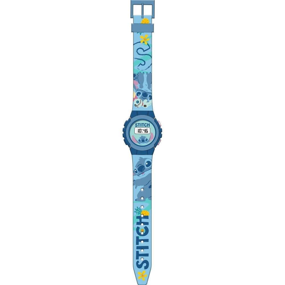 Stitch Digital Watch med justerbart band och LED-skärm