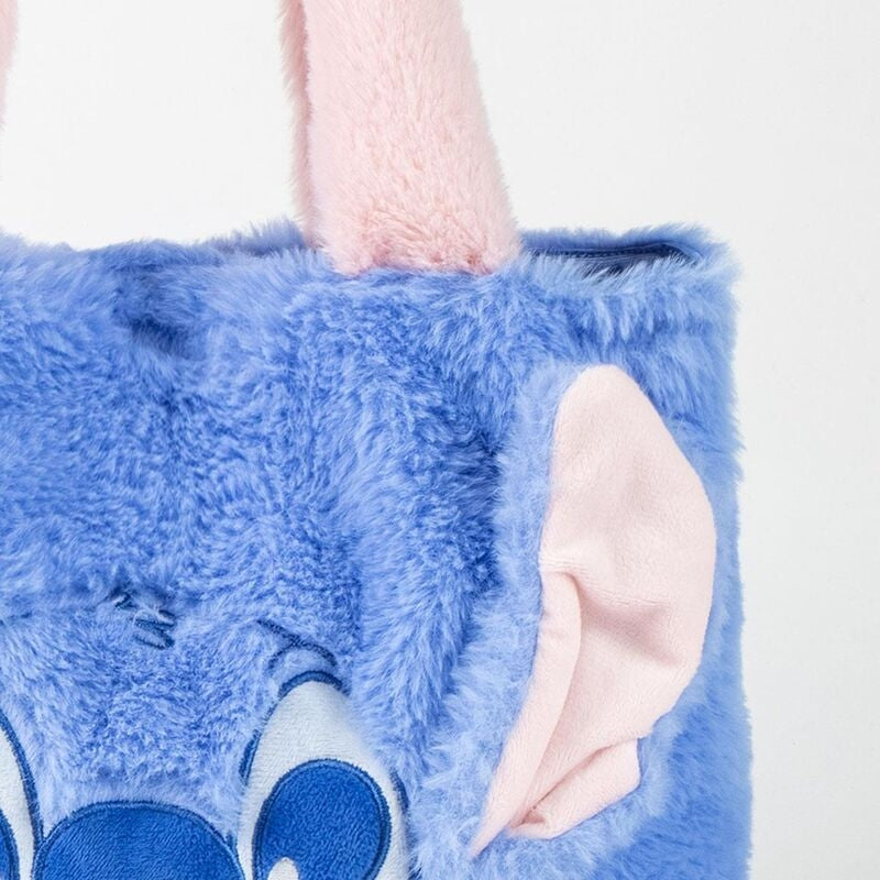 Stitch Plysch shoppingväska, mjukt material, perfekt för dagligt bruk