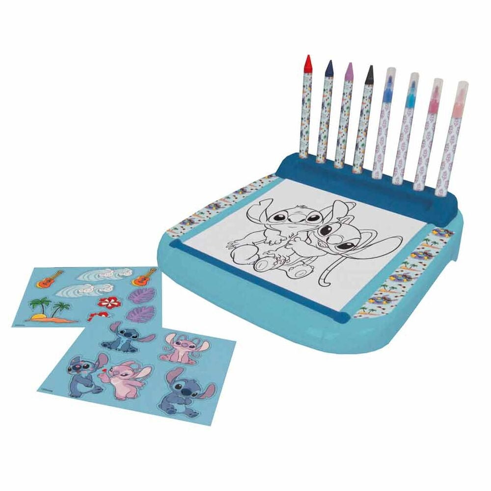 Stitch Roll & Go Coloring Station med bärbar design, enkel rengöring