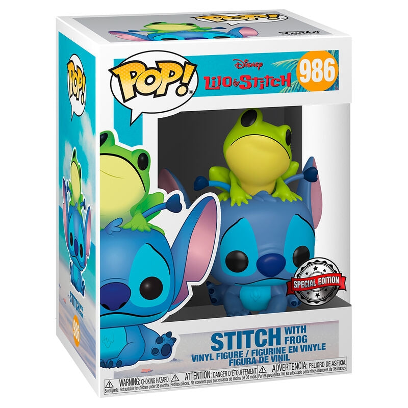 Stitch with Frog Exklusiv figur från Disney Lilo & Stitch