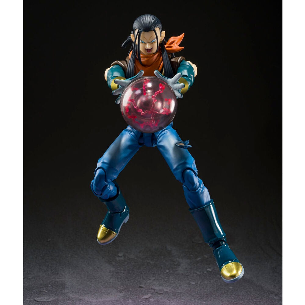 Super Android 17 Figuarts-figur, 20 cm samlarleksak