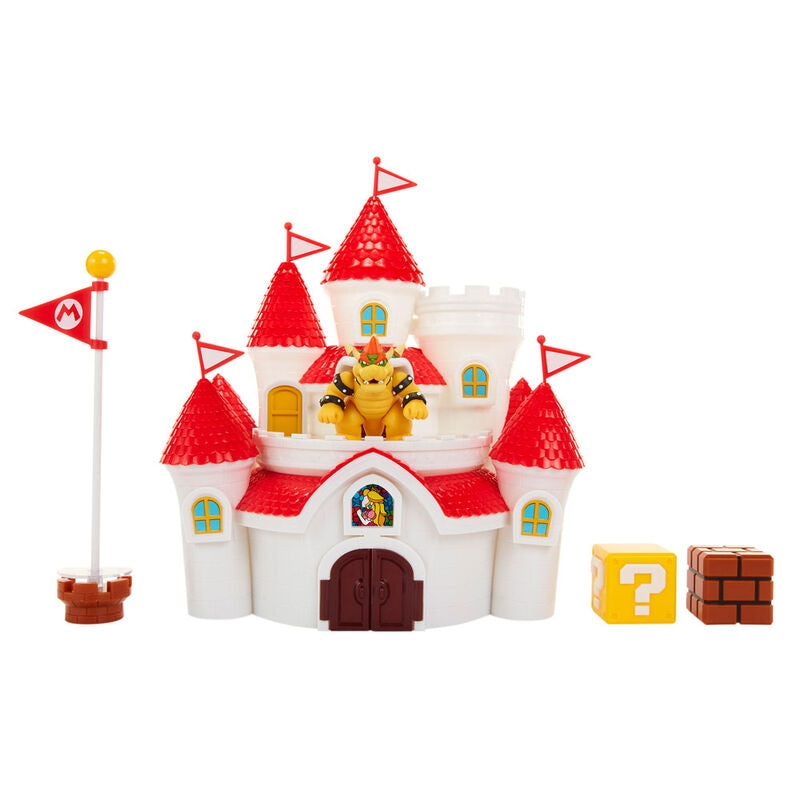 Super Mario Mushroom Kingdom Castle lekset med figurer