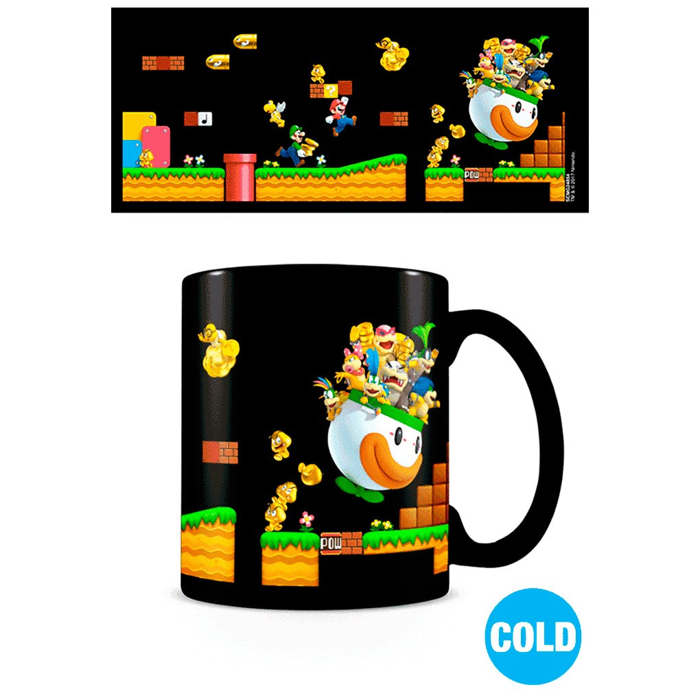 Super Mario värmeväxlande mugg, guldmyntdesign