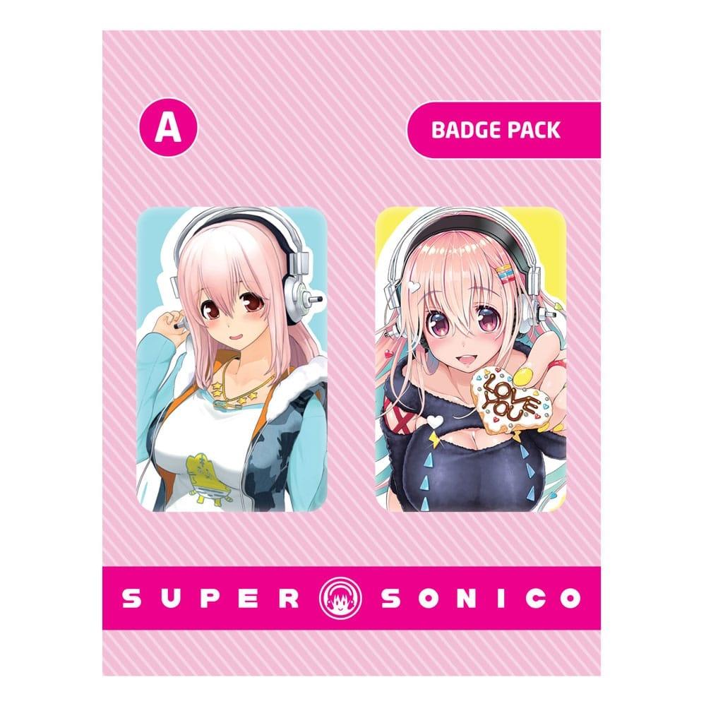 Super Sonico Pin Badges 2-pack set A