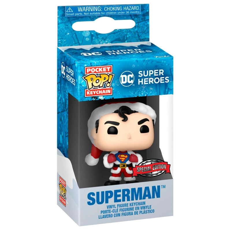 Superman Holiday Pocket POP-nyckelring - DC Comics Collectible