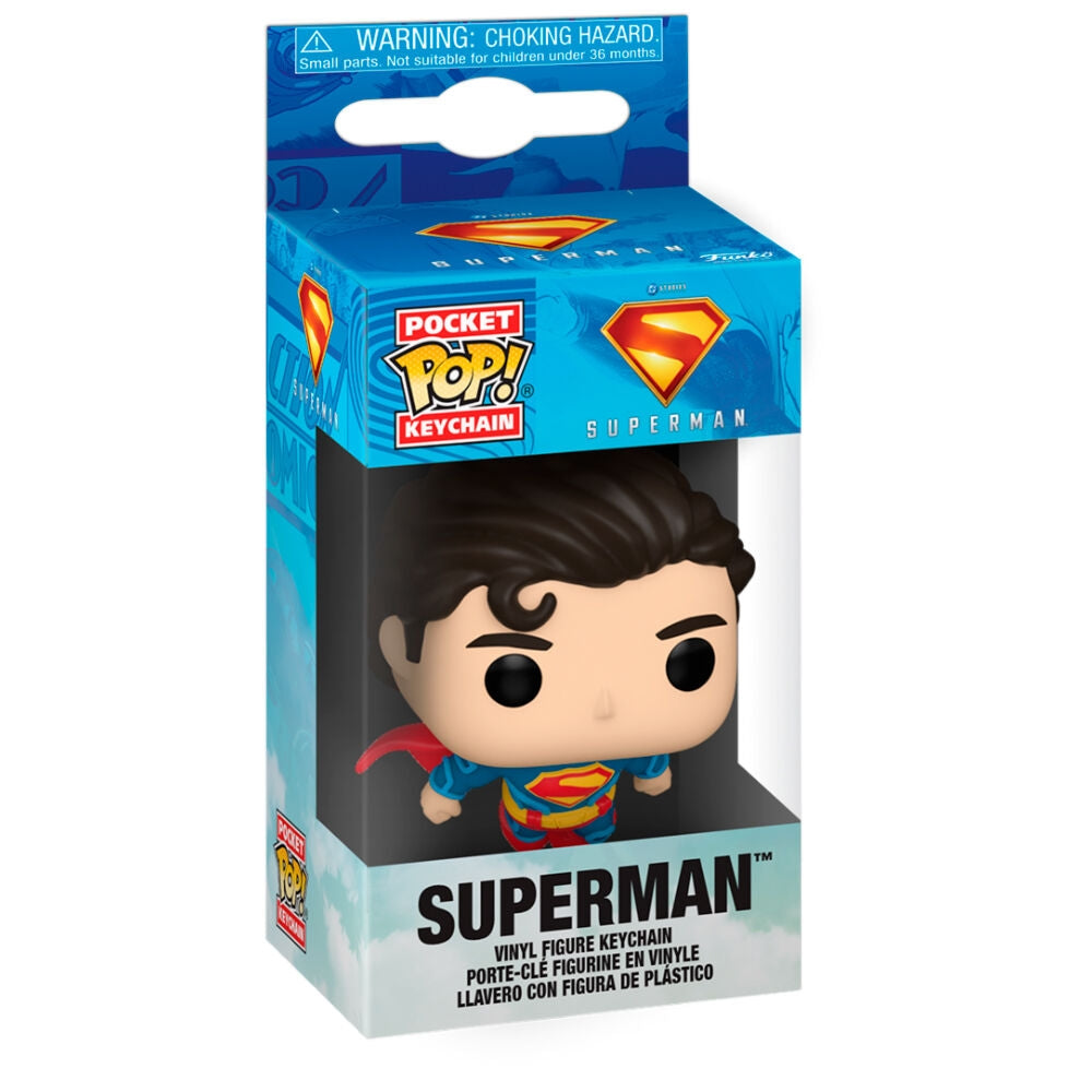 Superman Pocket POP-nyckelring - DC Comics Collectible Figur