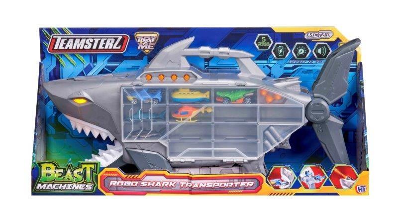 Teamsterz Beast Machines Transporter Robo Shark, 60Cm