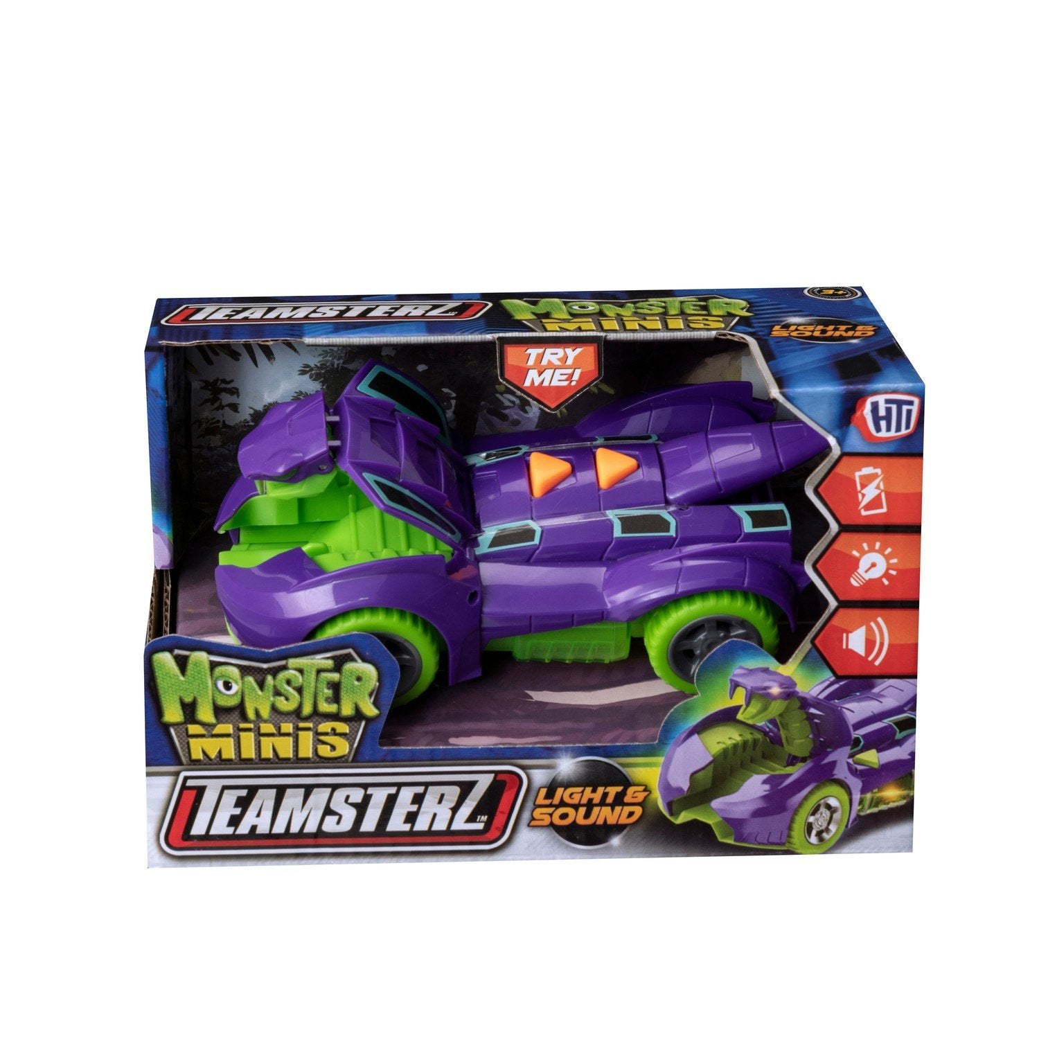 Teamsterz Mighty Machine Cobra Car Med Lys Og Lyder, 12,5 Cm